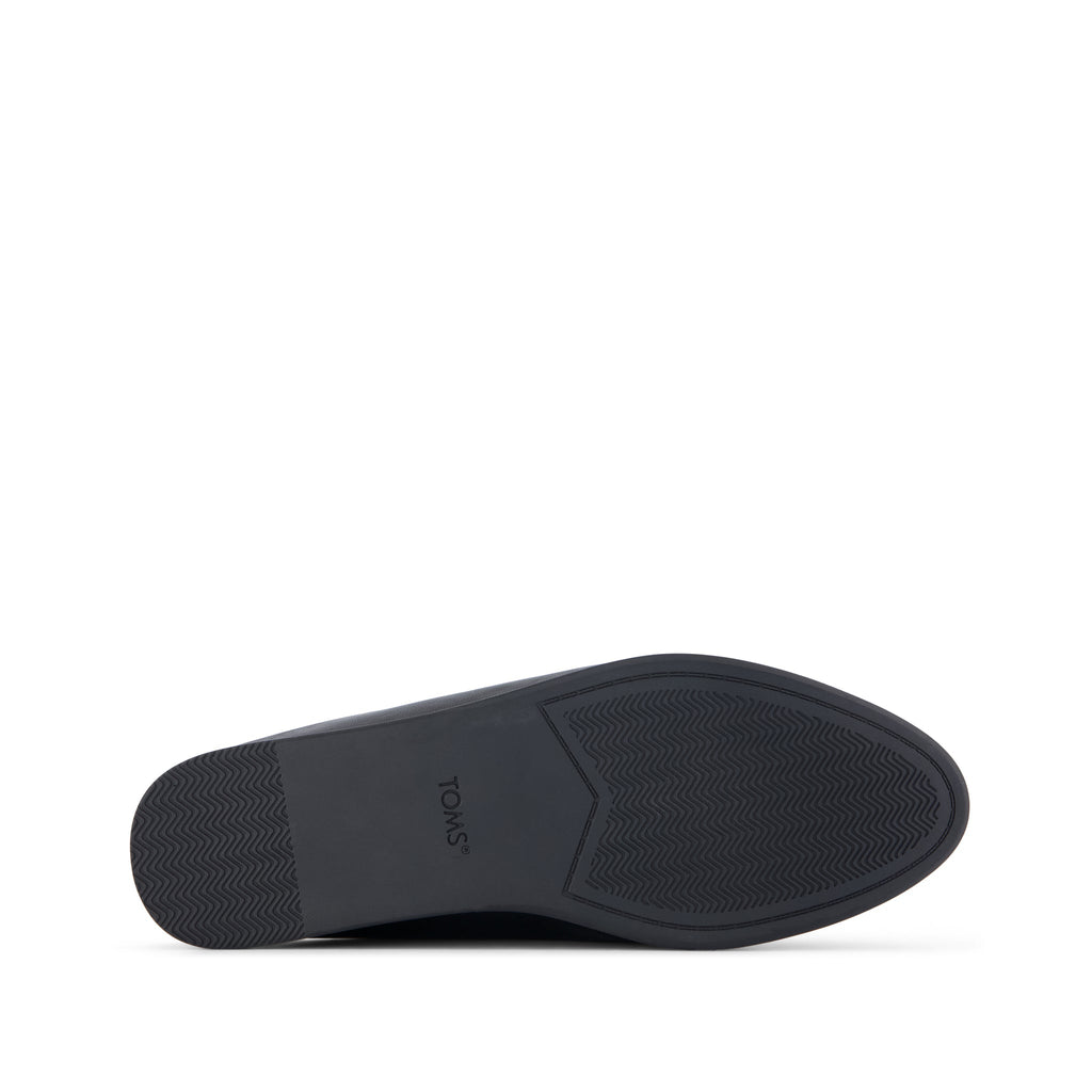 Amelia Mule - Black Faux Leather Bottom Sole View