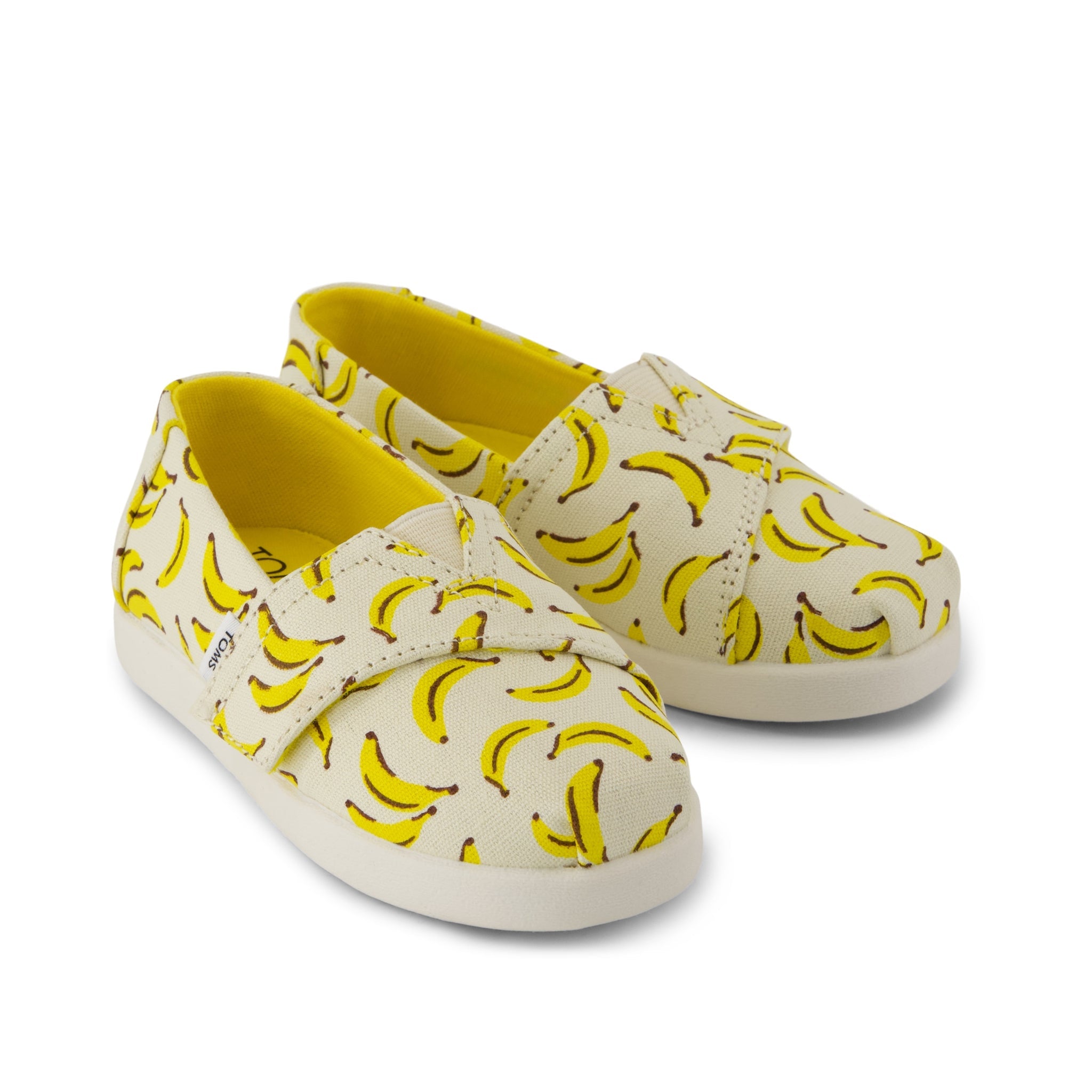 Alpargata Classic Toddler Shoe - Pale Lemon Bananas Front View