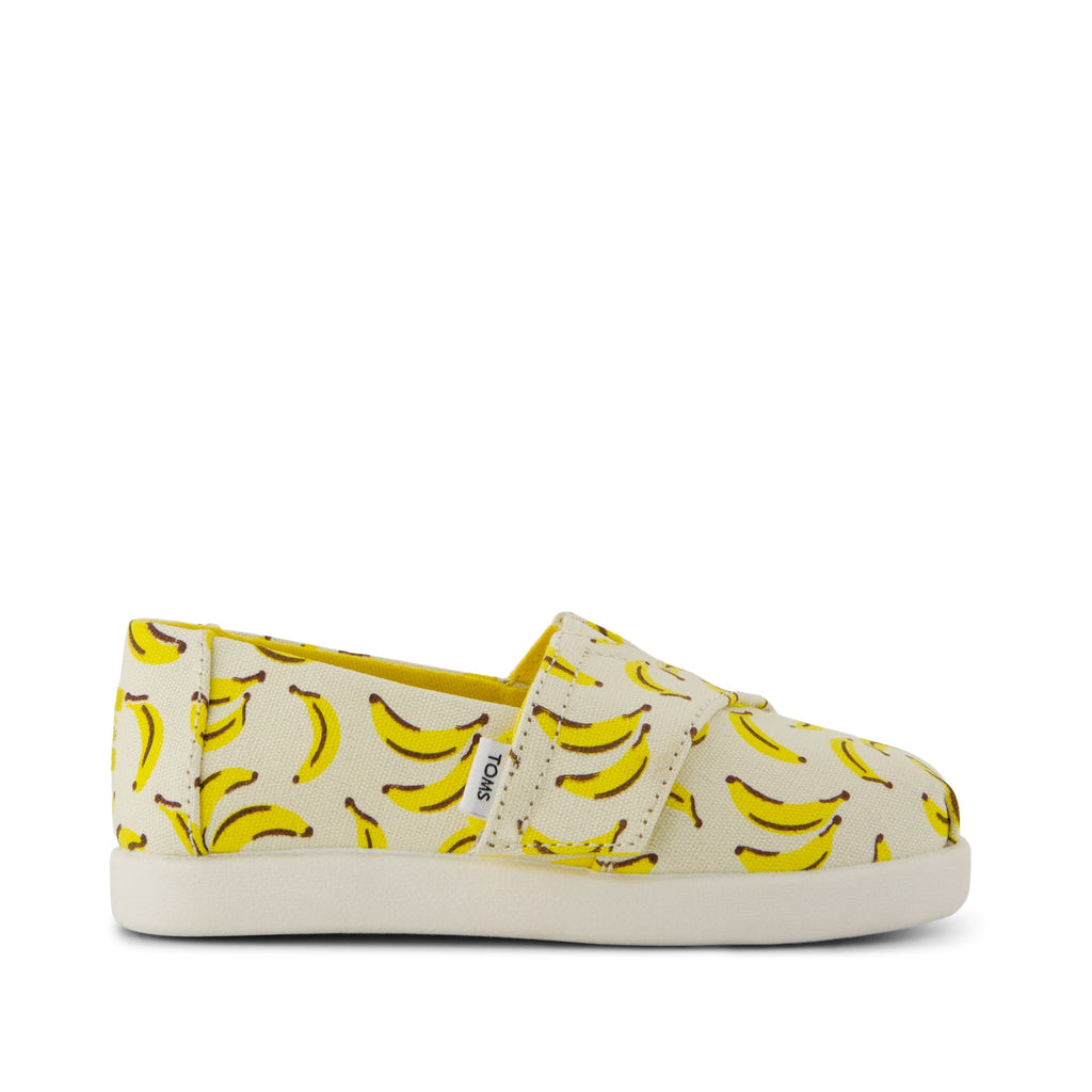 Alpargata Classic Toddler Shoe - Pale Lemon Bananas Side View