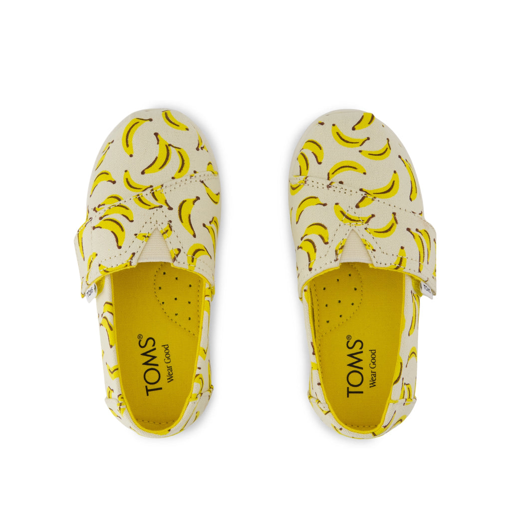 Alpargata Classic Toddler Shoe - Pale Lemon Bananas Top View