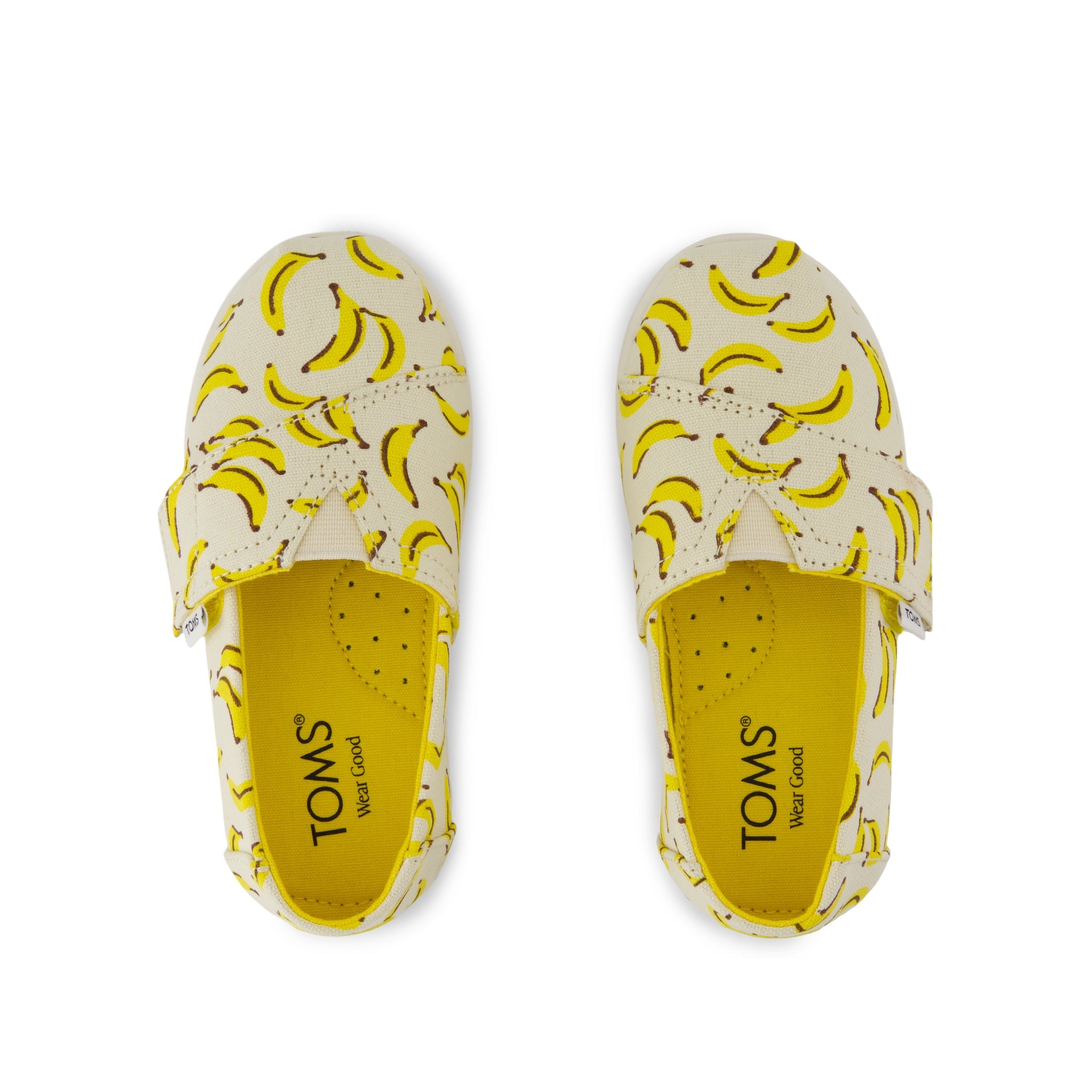 Alpargata Classic Toddler Shoe - Pale Lemon Bananas Top View