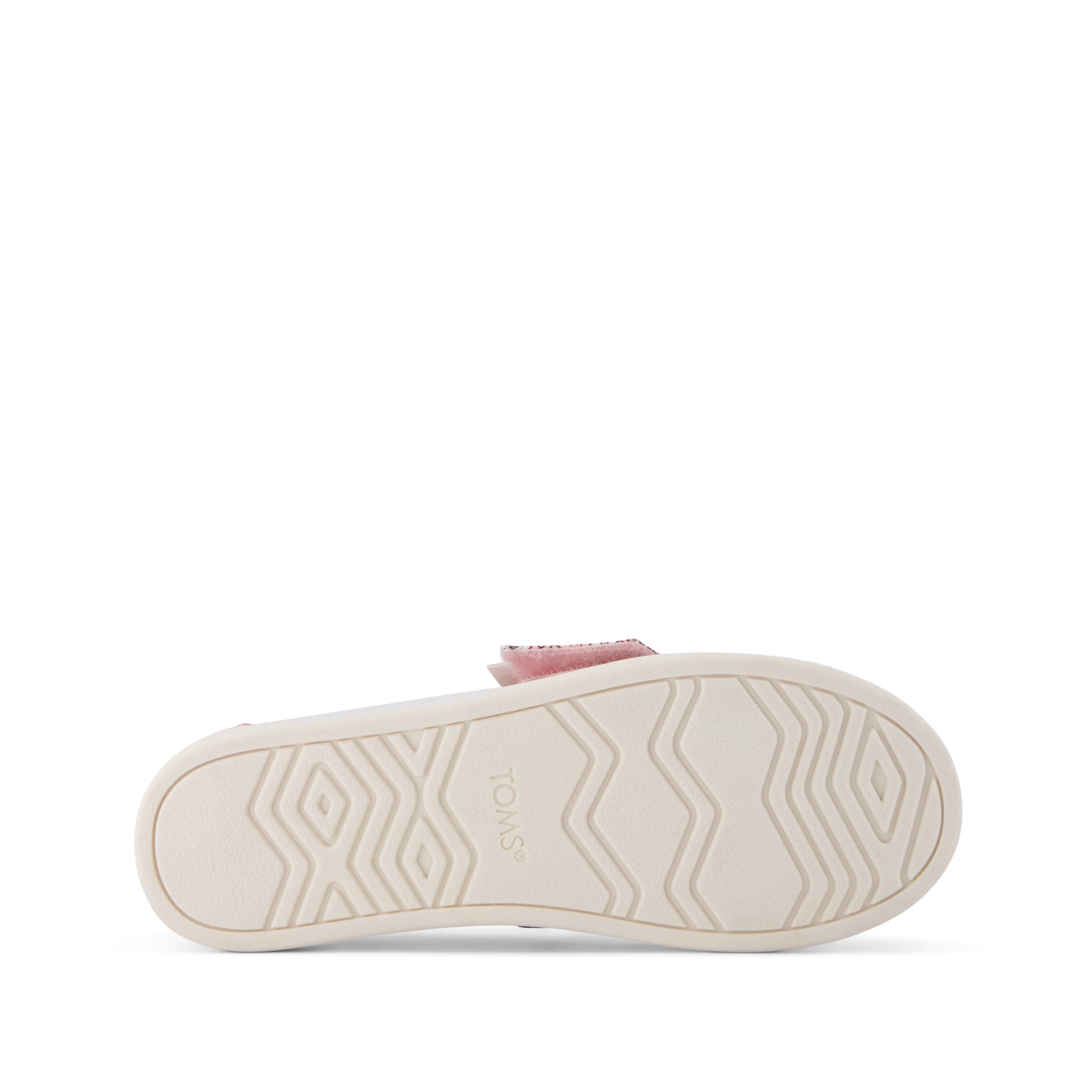 Alpargata Classic Kids Shoe - Pink Quartz Floral Bottom Sole View
