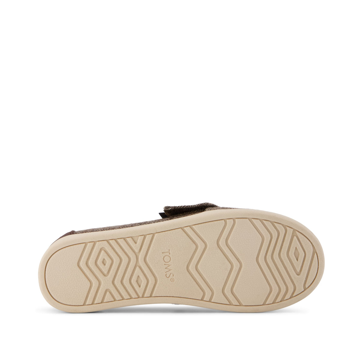 Alpargata Classic Kids Shoe - Hot Cocoa Herringbone Bottom Sole View