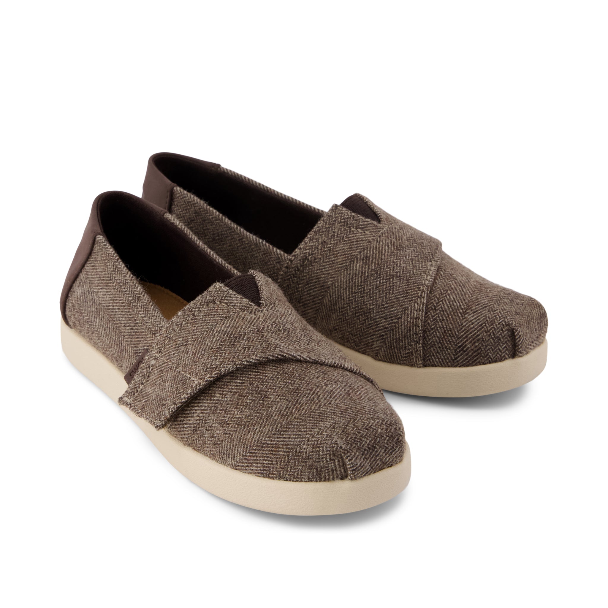 Alpargata Classic Kids Shoe - Hot Cocoa Herringbone Front View