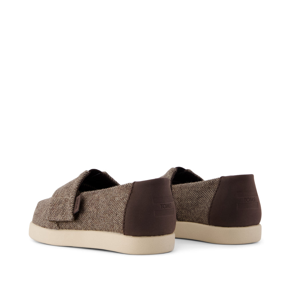 Alpargata Classic Toddler Shoe - Hot Cocoa Herringbone Back View