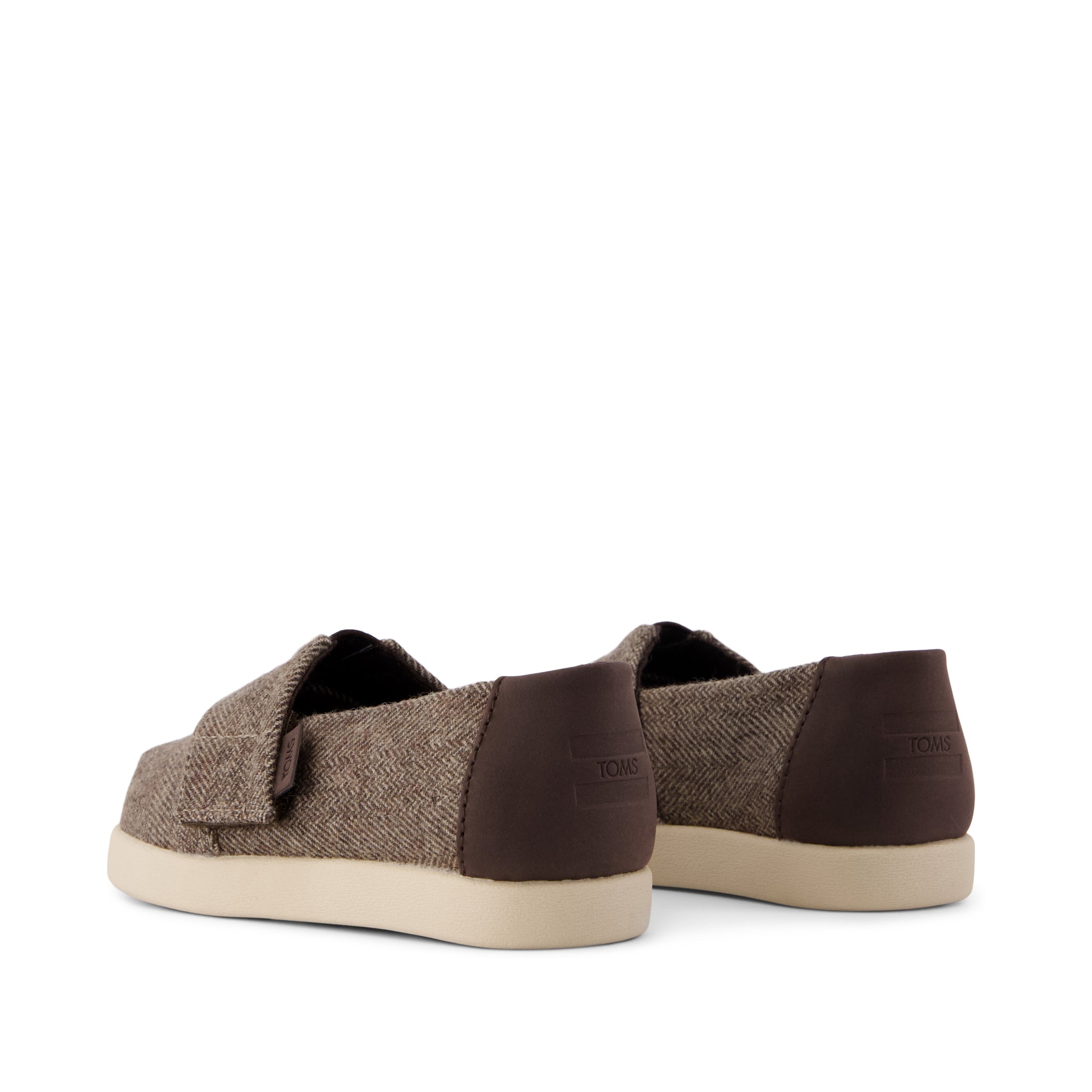 Alpargata Classic Toddler Shoe - Hot Cocoa Herringbone Back View
