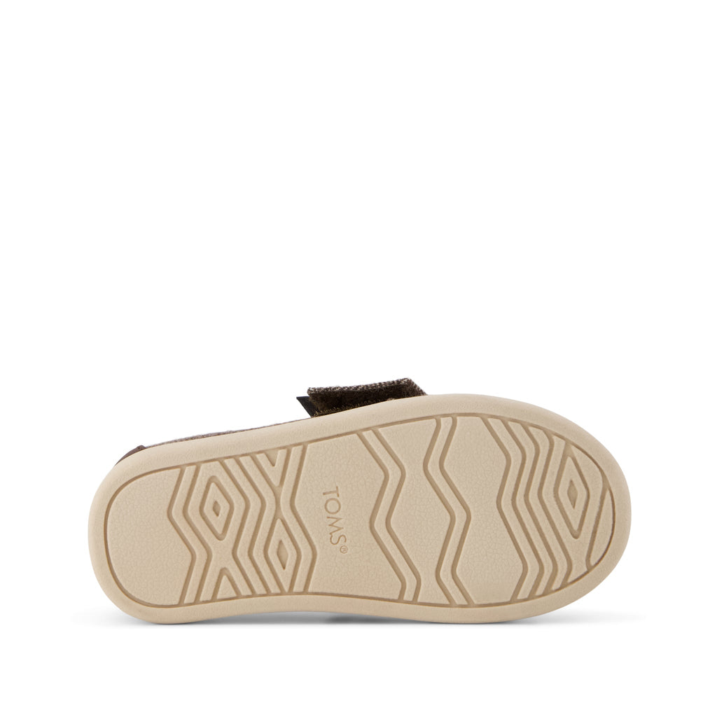 Alpargata Classic Toddler Shoe - Hot Cocoa Herringbone Bottom Sole View