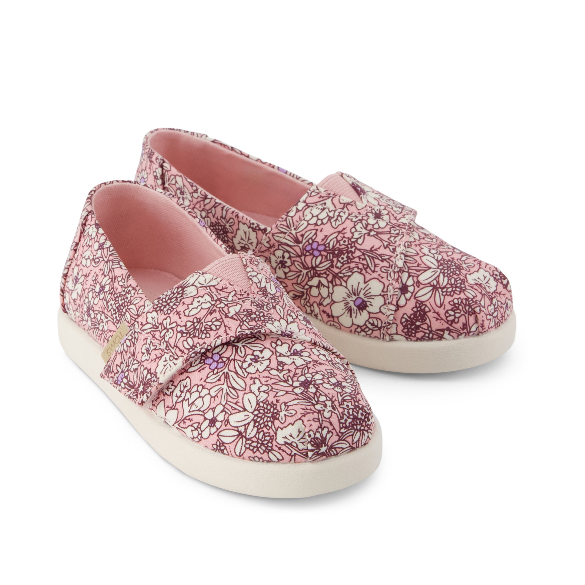 Alpargata Classic Toddler Shoe - Pink Quartz Floral Front View