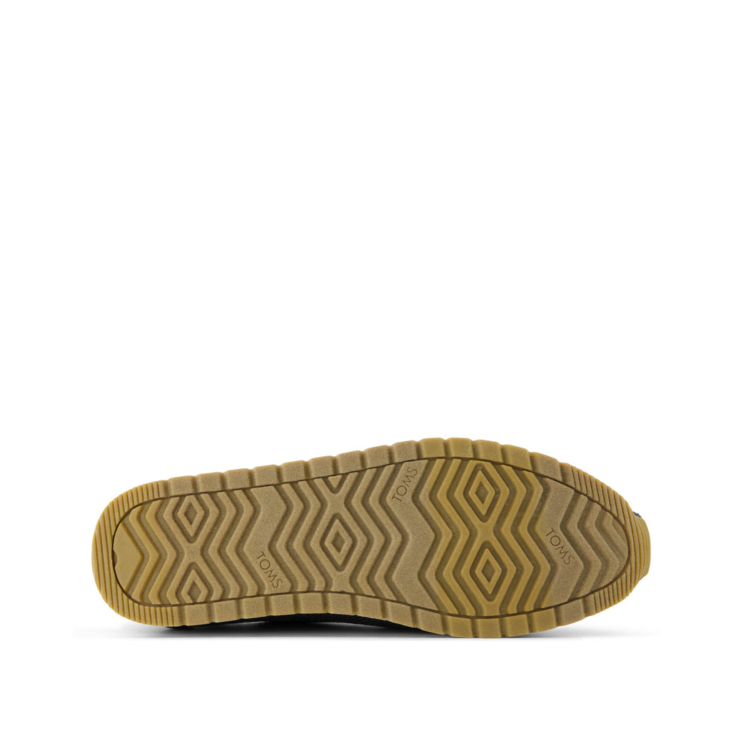 Resident Plus Lace-Up Sneaker - Charcoal Engineered Knit Bottom Sole View