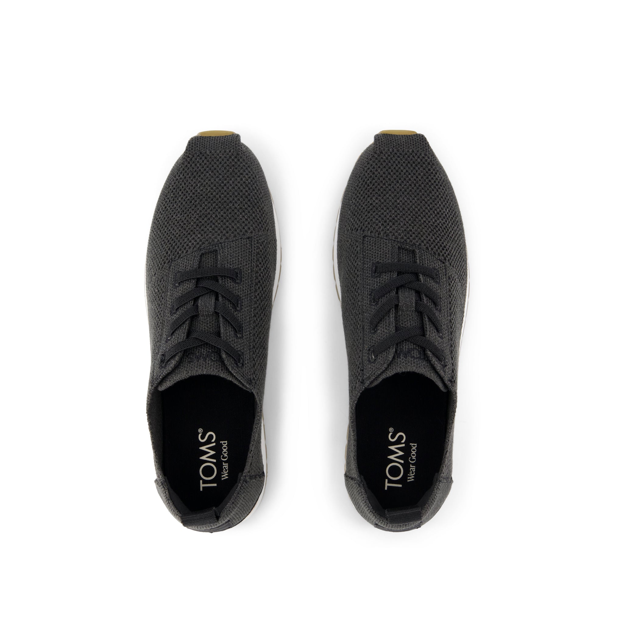 Resident Plus Lace-Up Sneaker - Charcoal Engineered Knit Top View