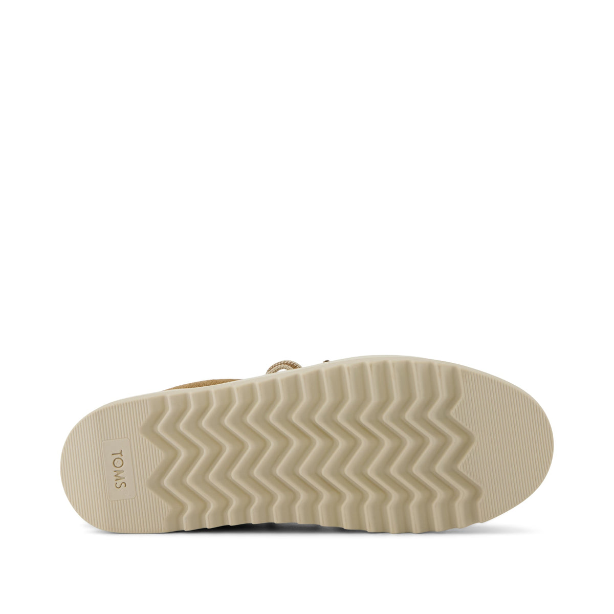 Rea Lace-Up Platform Sneaker - Toffee Suede Bottom Sole View