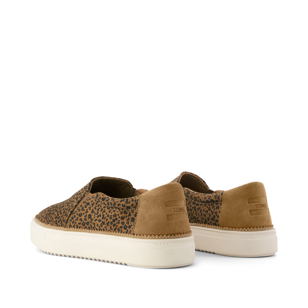 Emily Slip On Sneaker - Toffee Leopard Print Back View