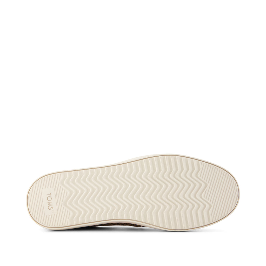 Emily Slip On Sneaker - Toffee Leopard Print Bottom Sole View