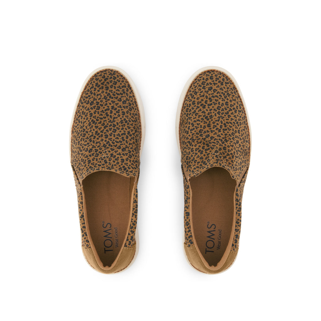Emily Slip On Sneaker - Toffee Leopard Print Top View