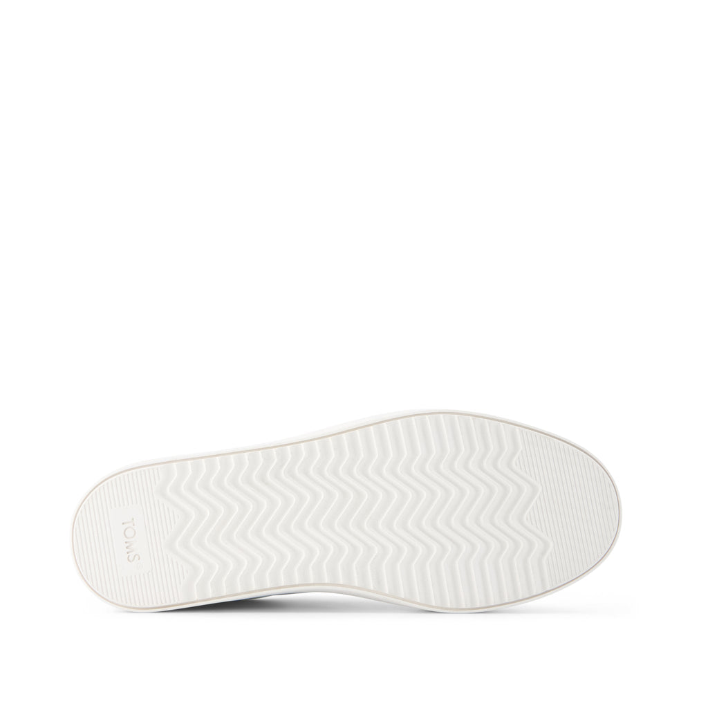 Izzy Lace-Up Sneaker - White Faux Leather Bottom Sole View