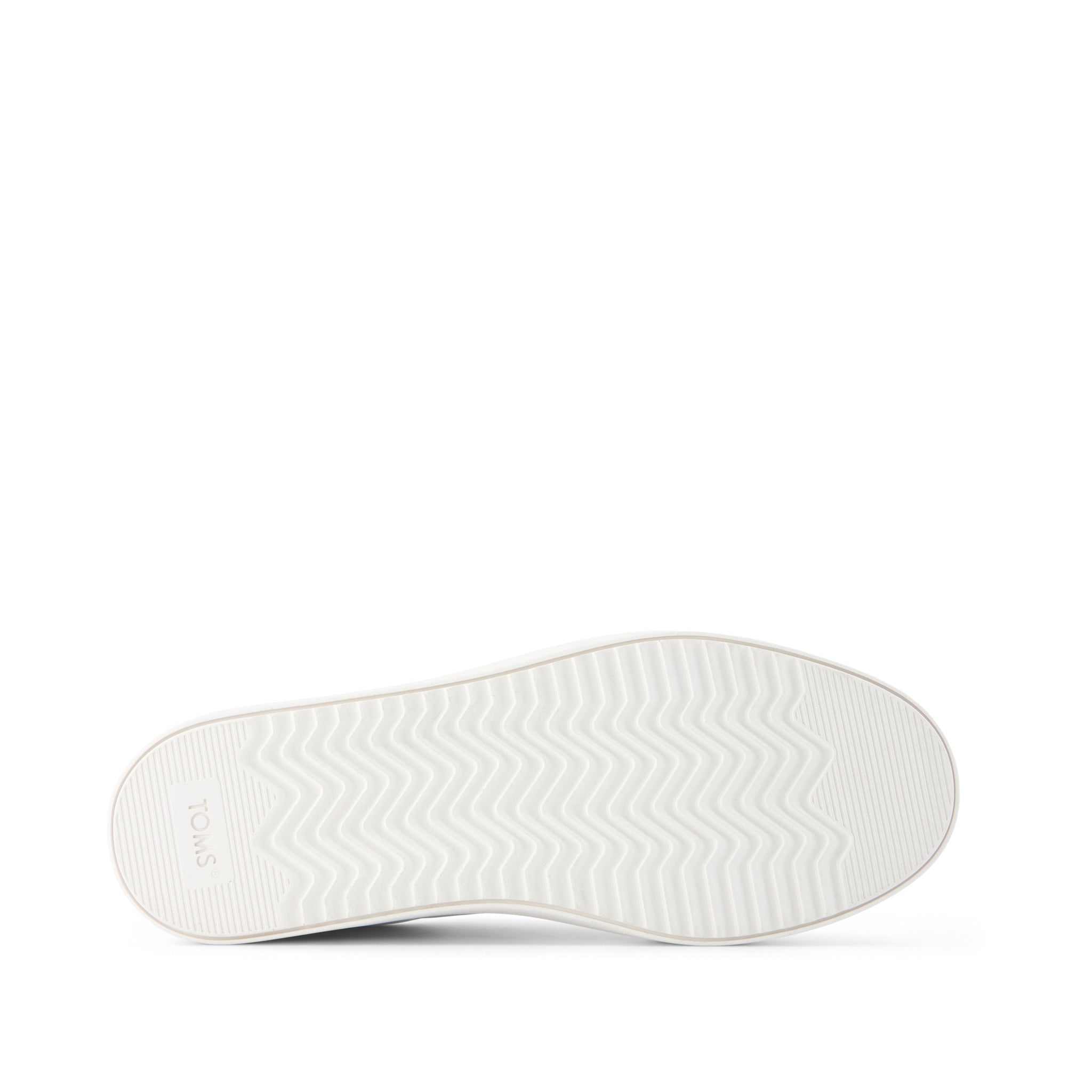 Izzy Lace-Up Sneaker - White Faux Leather Bottom Sole View