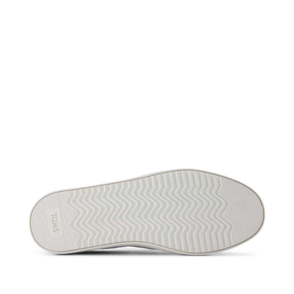 Emily Slip On Sneaker - Drizzle Grey Heritage Canvas Bottom Sole View