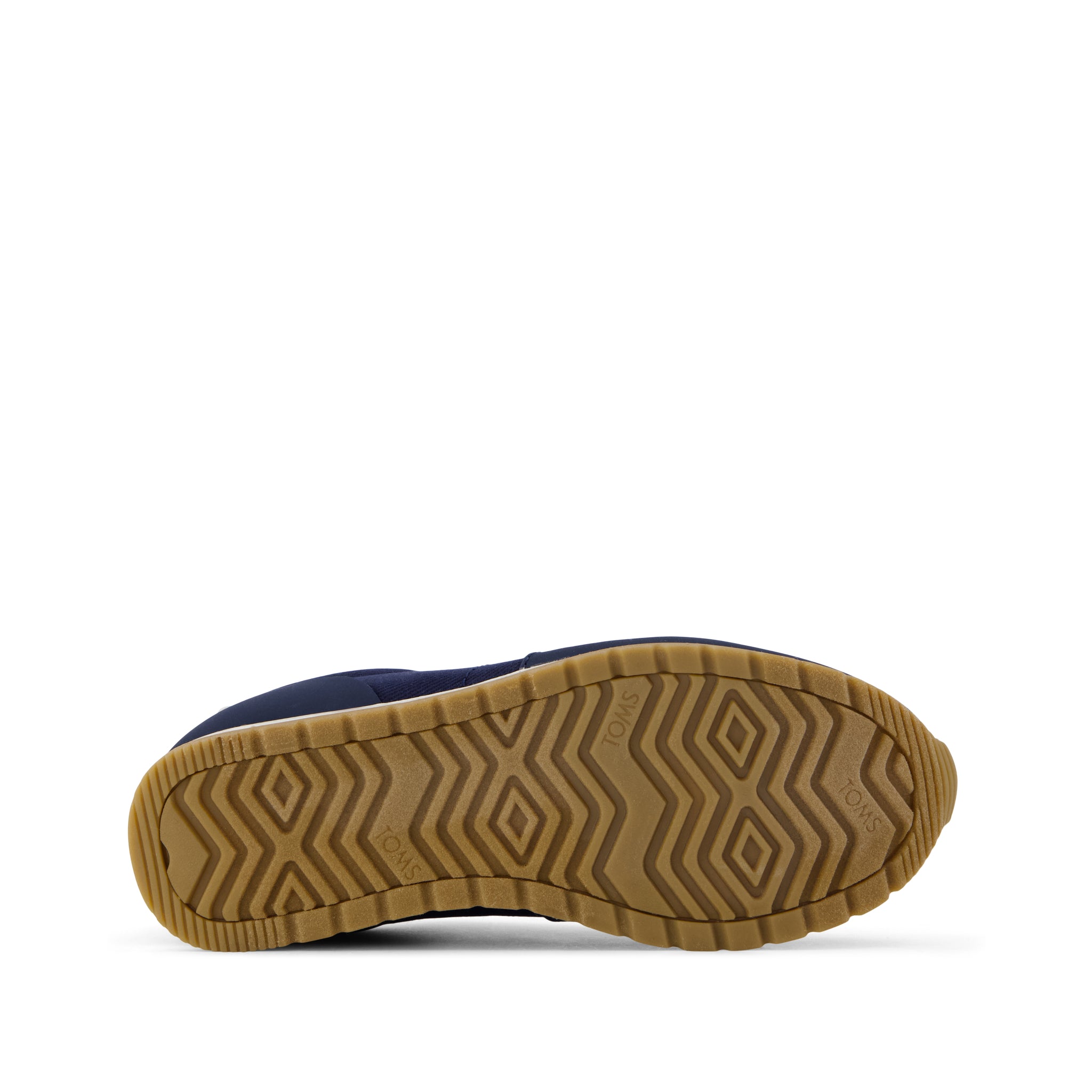 TRVL LITE Retro Runner Kids Sneaker - Water Repellent Multi Navy Vintage Twill Bottom Sole View