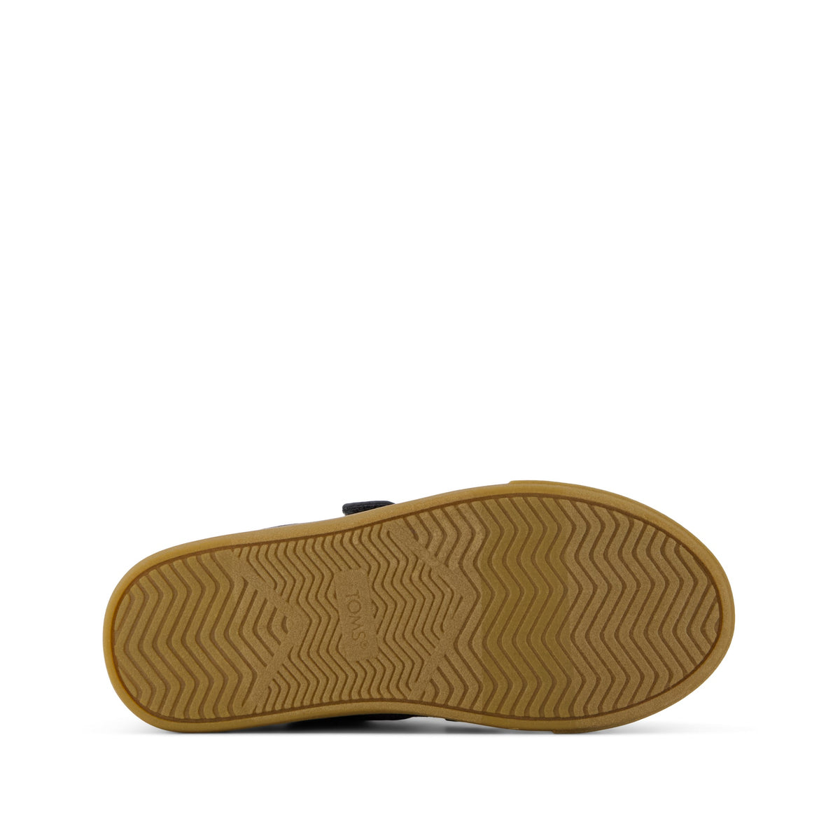 Cruz Double Strap Kids Sneaker - Forged Iron Deboss Suede Bottom Sole View