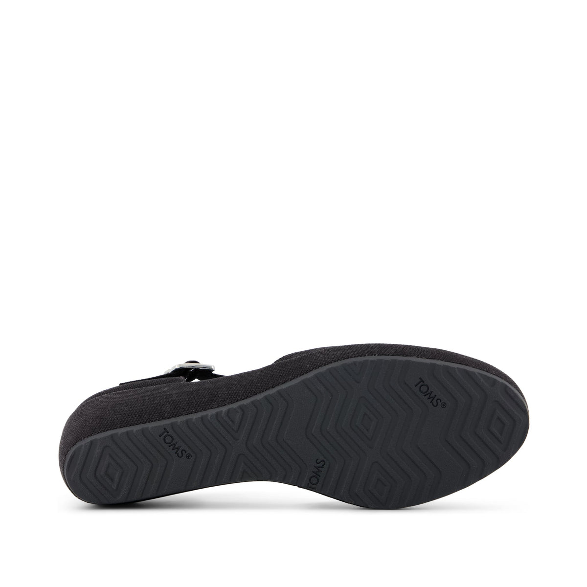 Gwyneth Wedge - Black Canvas Bottom Sole View