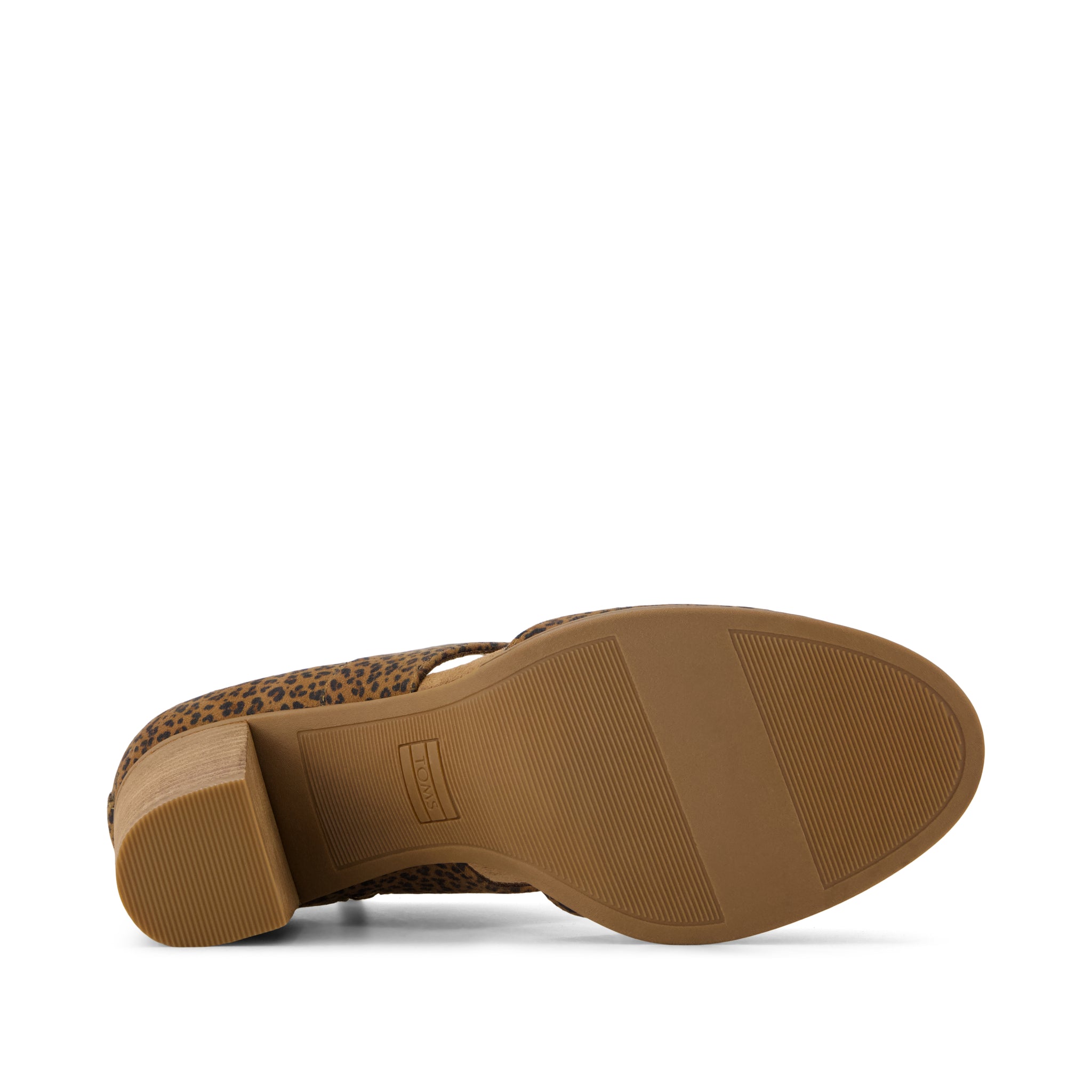 Milan Nova Heel - Toffee Leopard Print Bottom Sole View