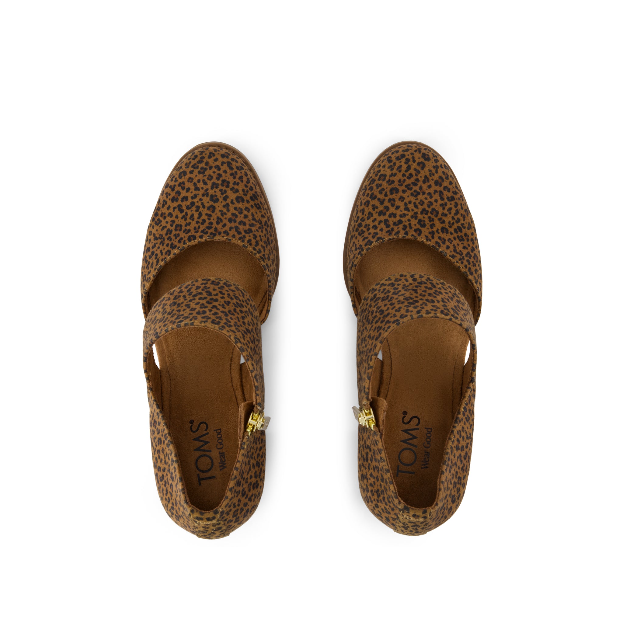 Milan Nova Heel - Toffee Leopard Print Top View