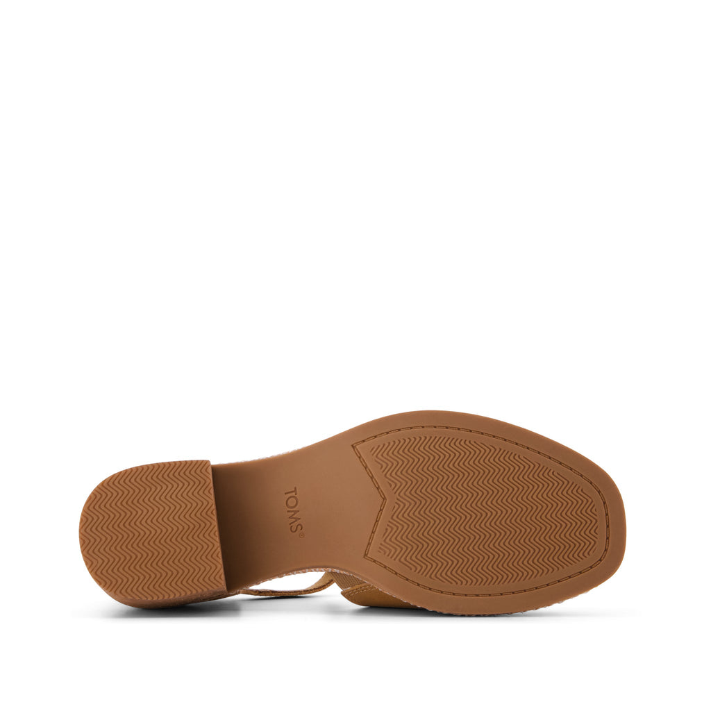 Ines Heel - Toffee Nubuck Leather Bottom Sole View
