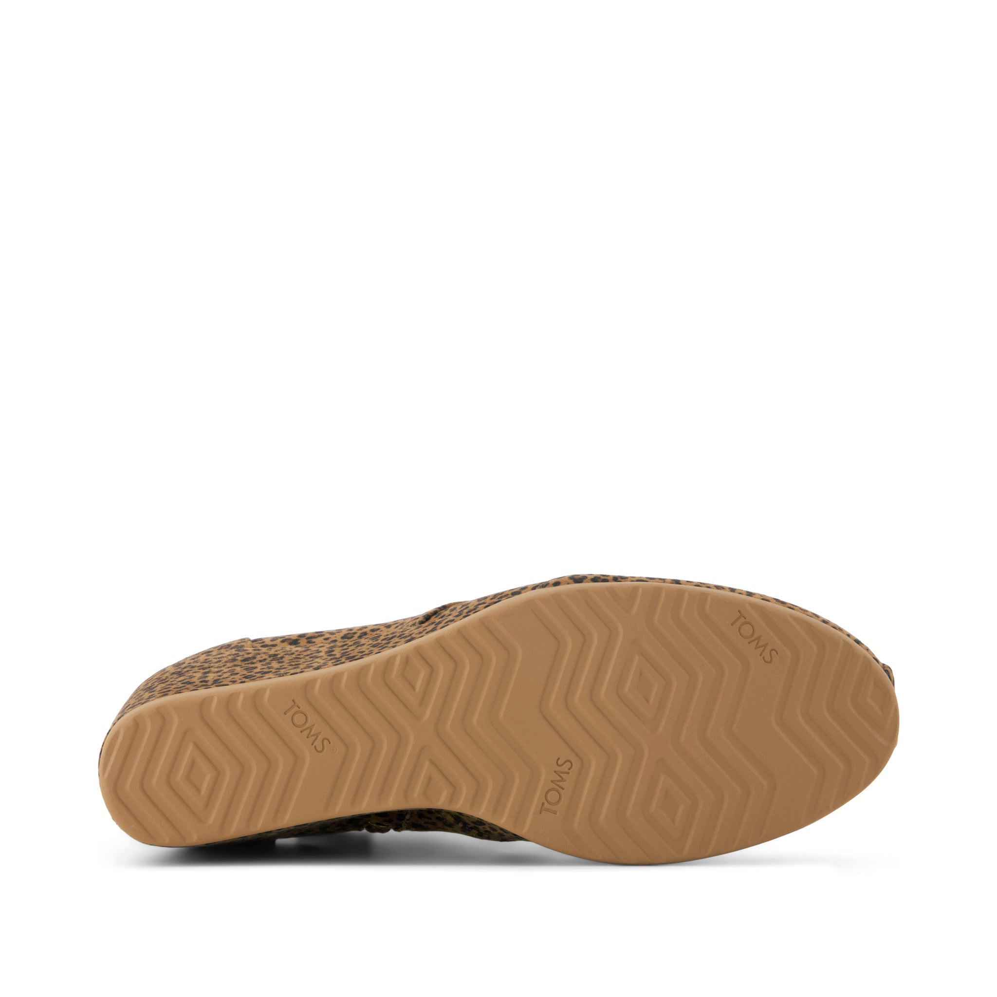 Desert Wedge Ankle Bootie - Toffee Micro Leopard Print Bottom Sole View