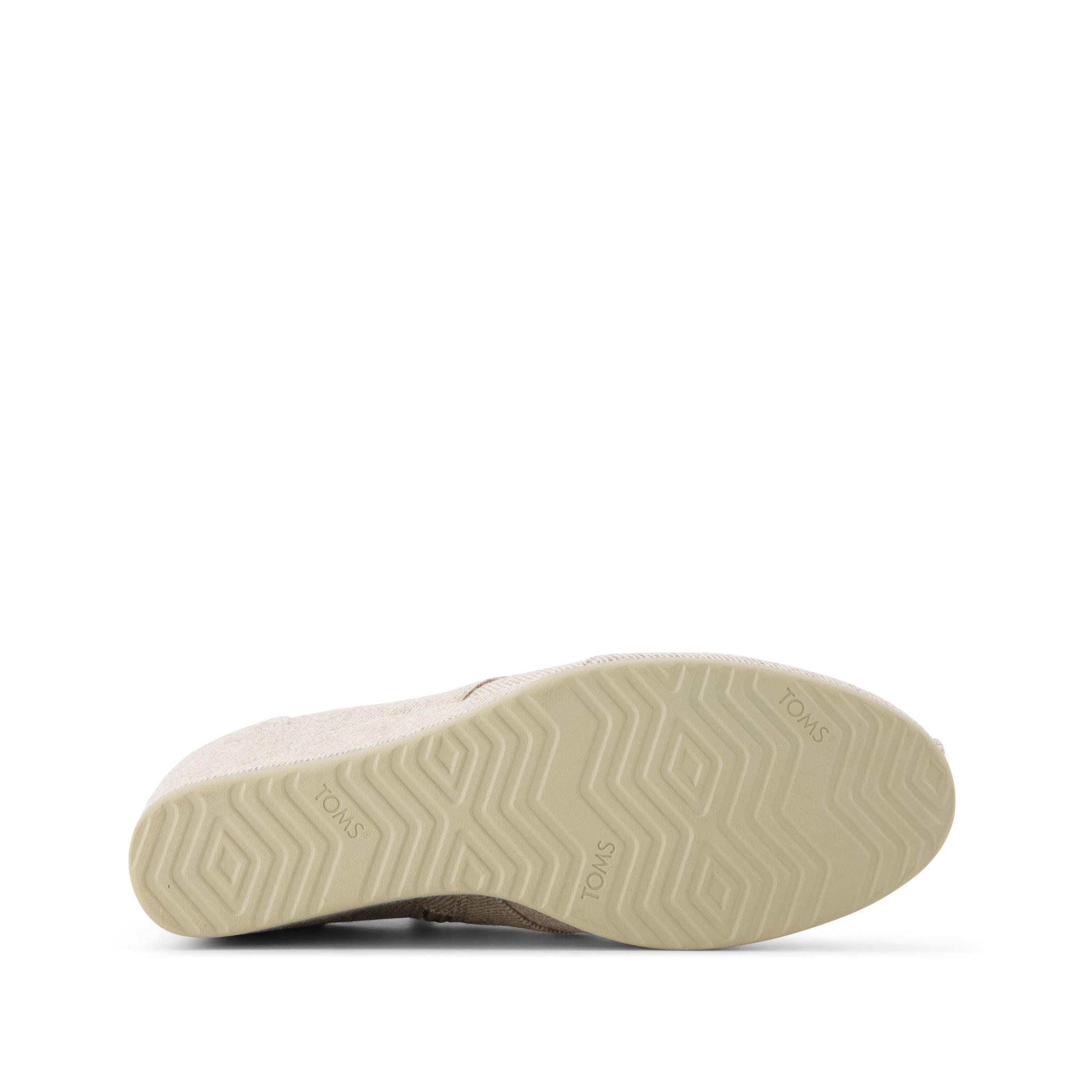 Desert Wedge Ankle Bootie - Natural Shimmer Twill Bottom Sole View
