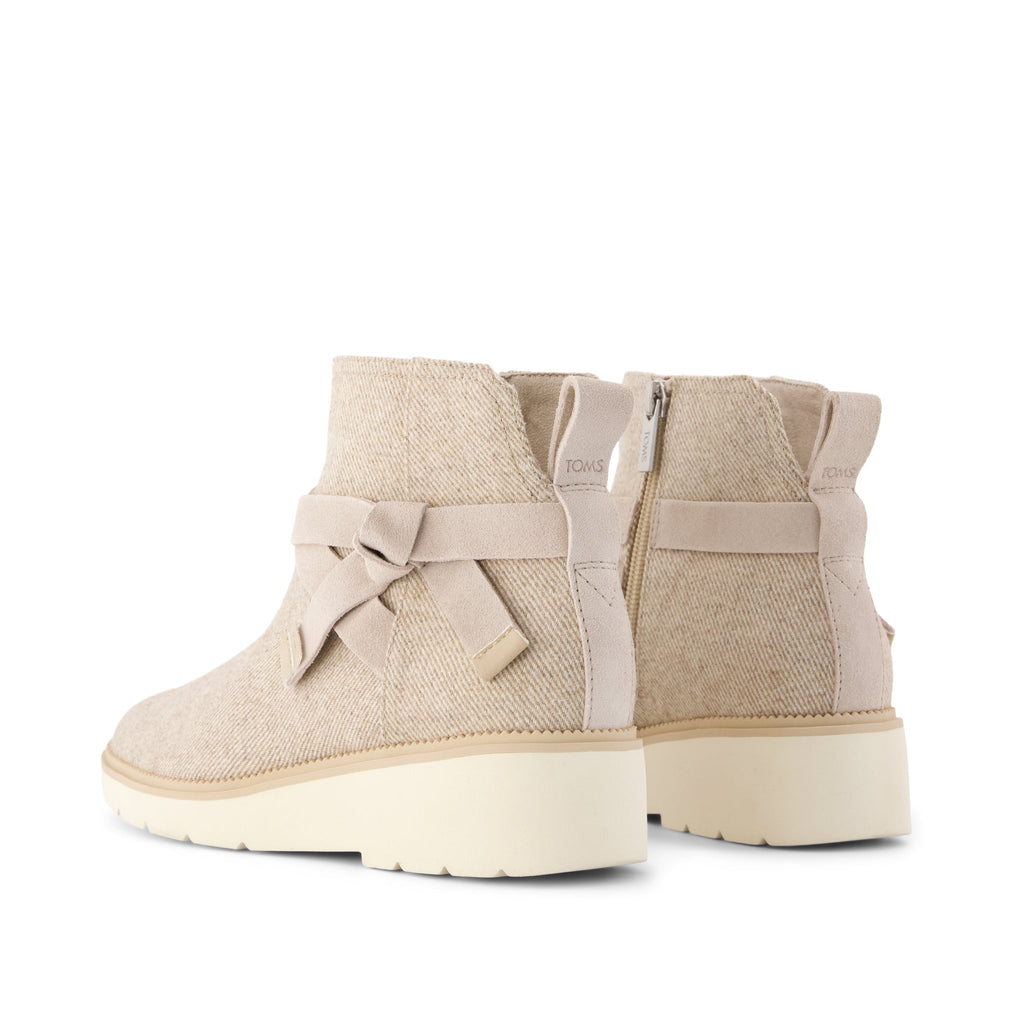 Marlow Boot - Water Repellent Natural Shimmer Twill Back View