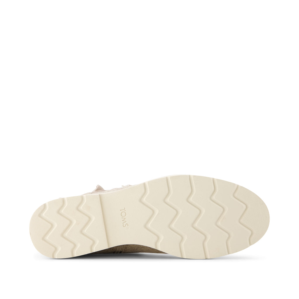Marlow Boot - Water Repellent Natural Shimmer Twill Bottom Sole View