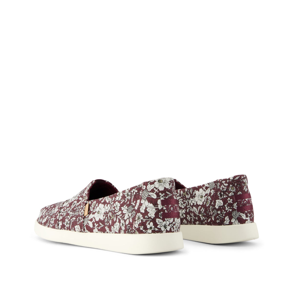 Alpargata Plus - Burgundy Floral Print Back View
