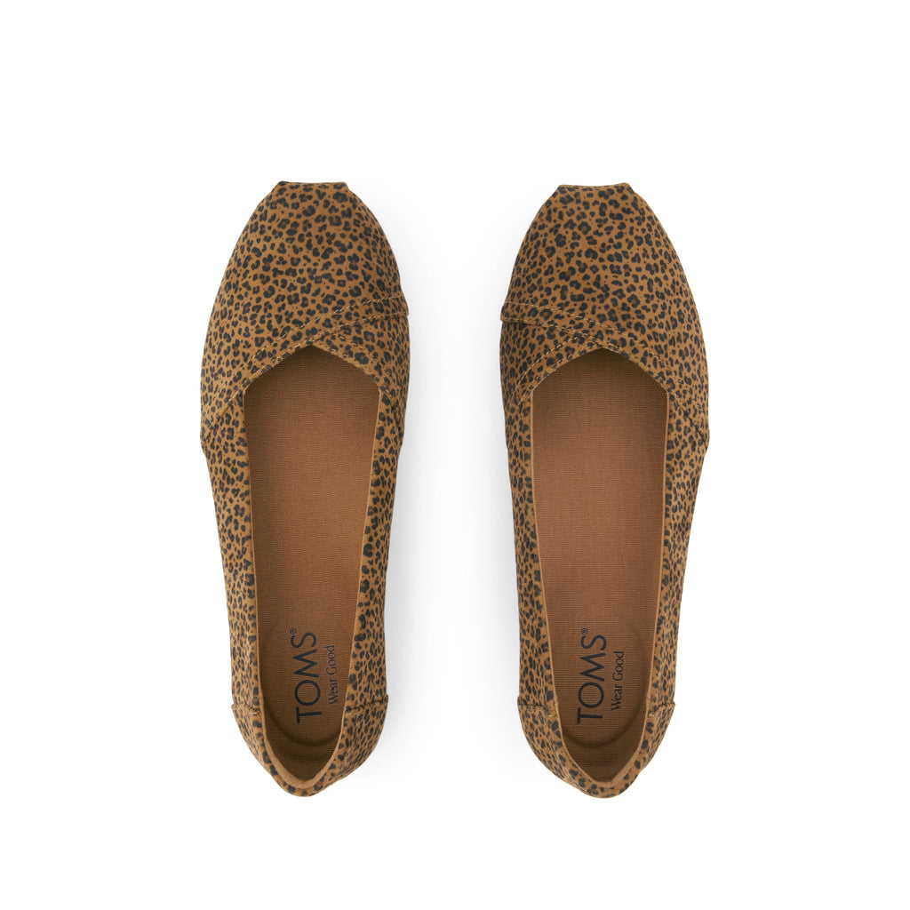 Alpargata Ballet Flat - Toffee Leopard Print Top View