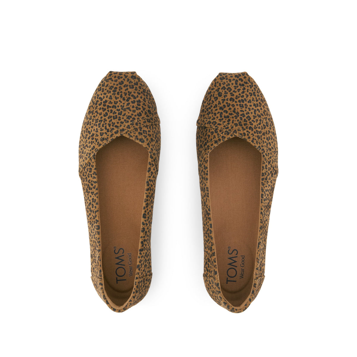 Alpargata Ballet Flat - Toffee Leopard Print Top View
