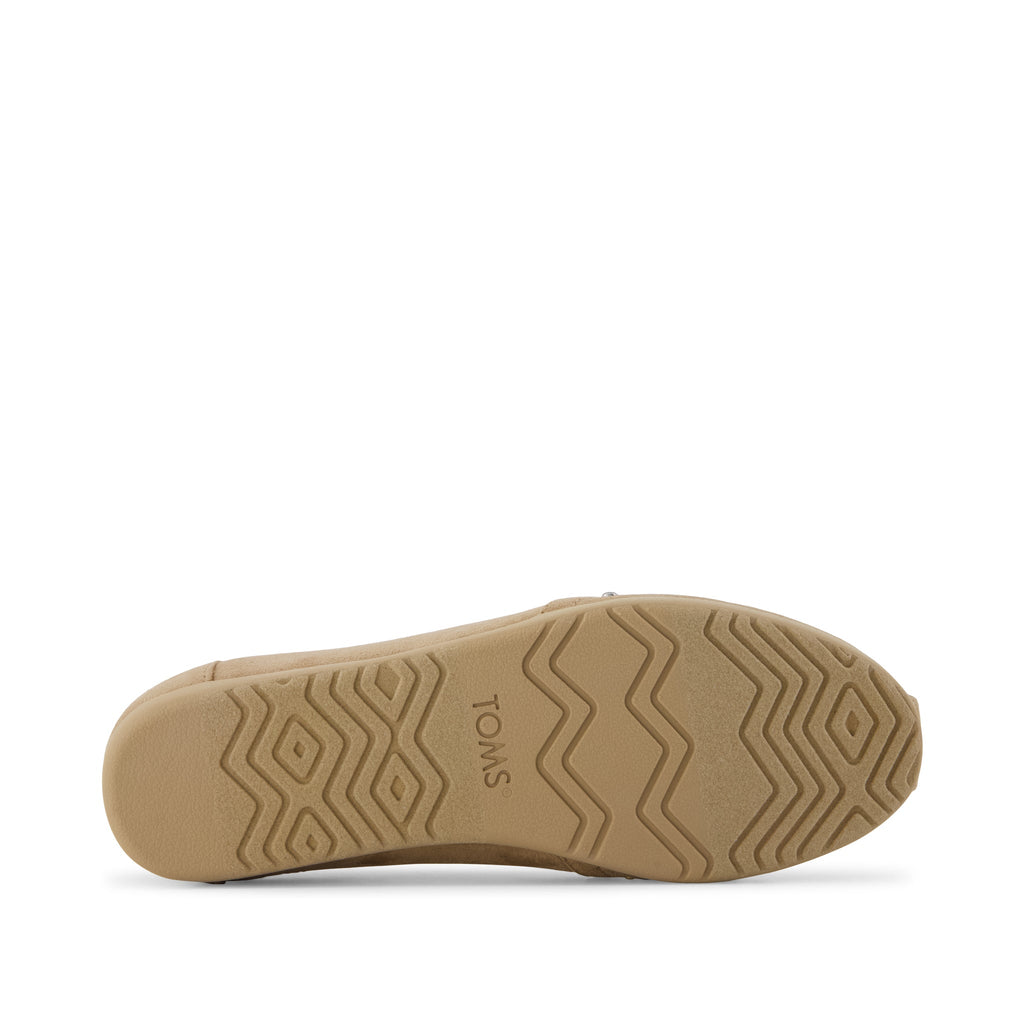 Alpargata Ballet Flat - Taupe Microsuede Bottom Sole View