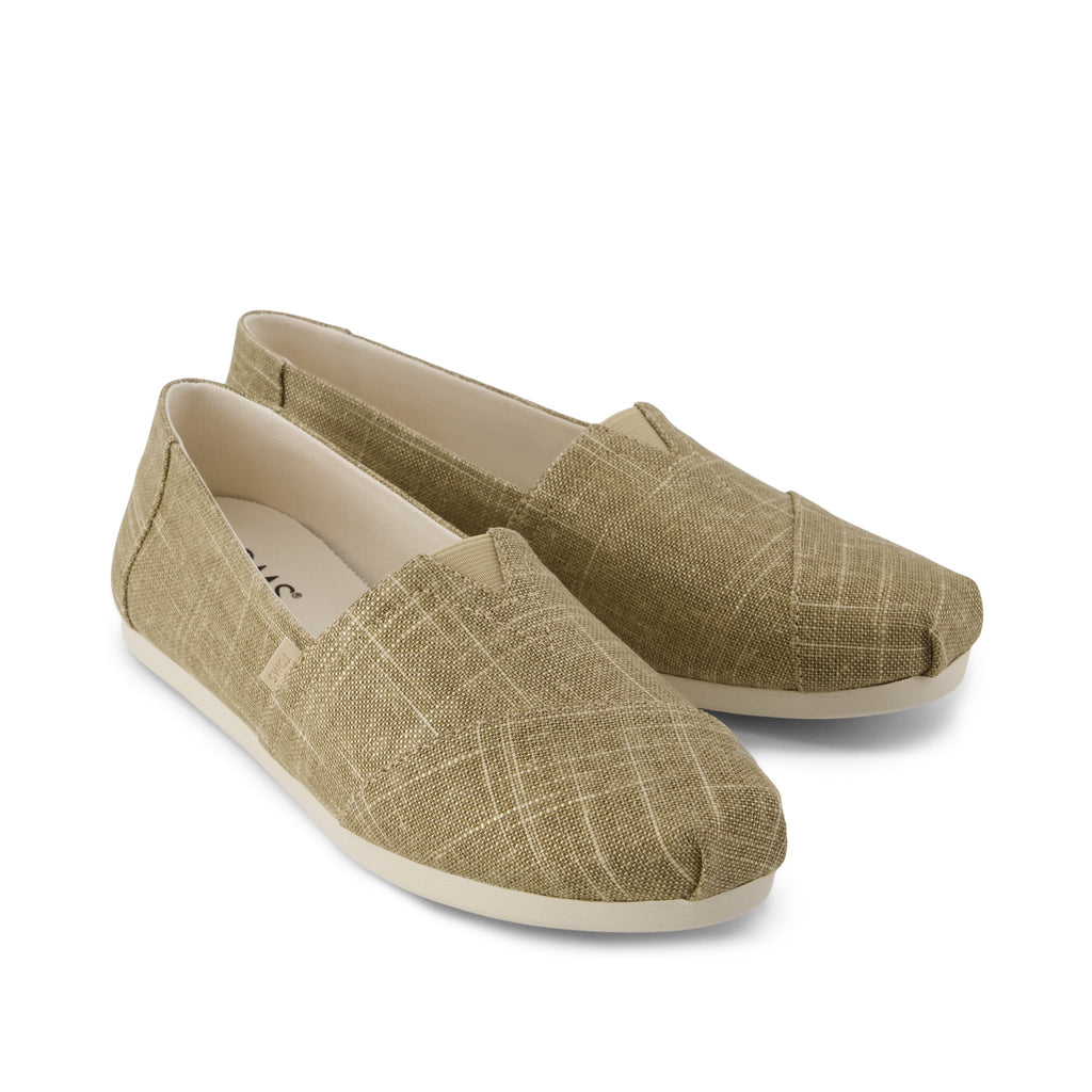 Alpargata Classic - Gold Shimmer Crosshatch Front View
