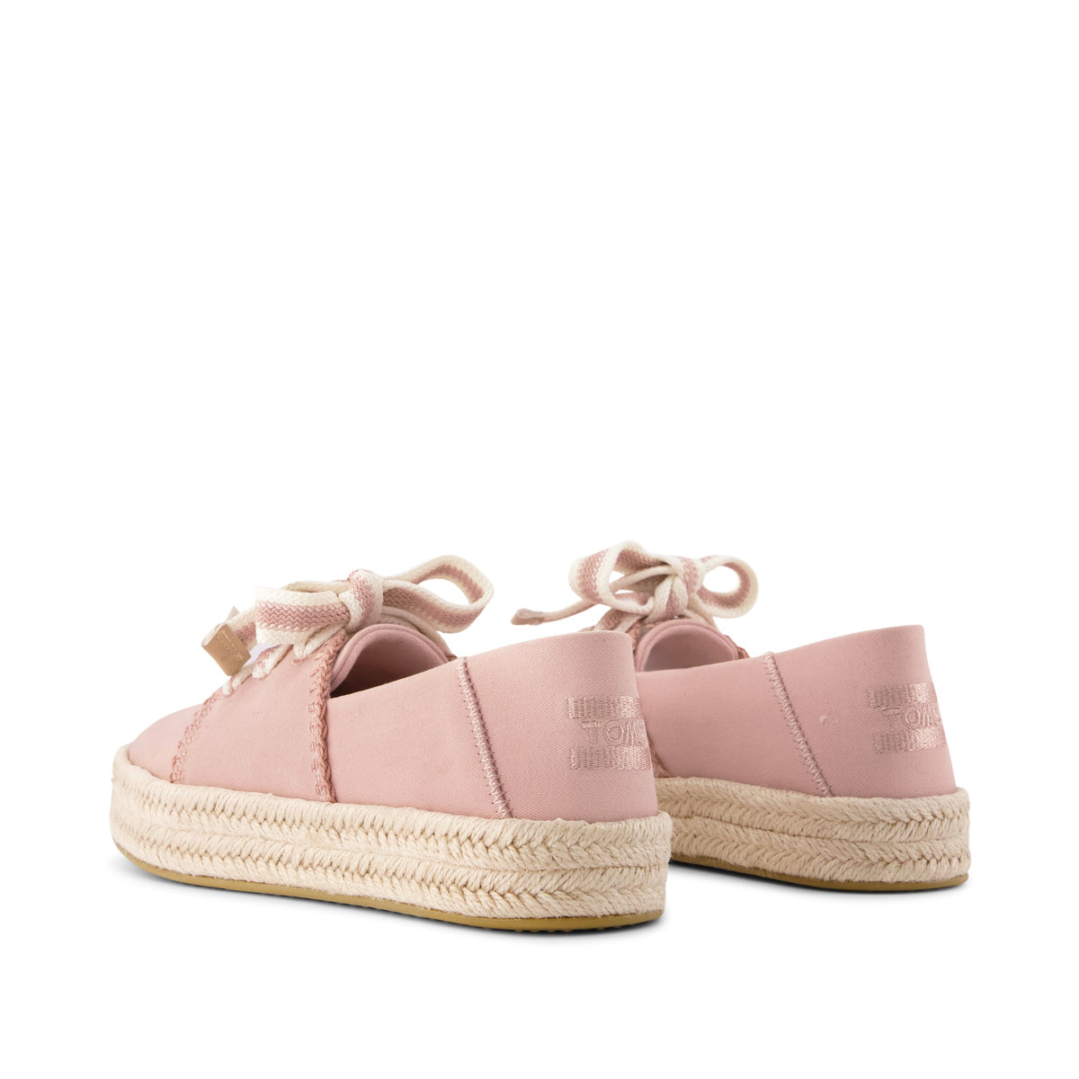 Carolina Lace-Up Espadrille - Seashell Deco Stitch Back View