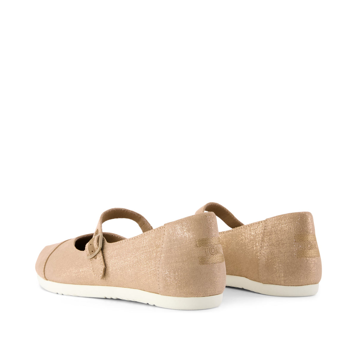 Alpargata Mary Jane - Bronze Metallic Crosshatch Suede Back View