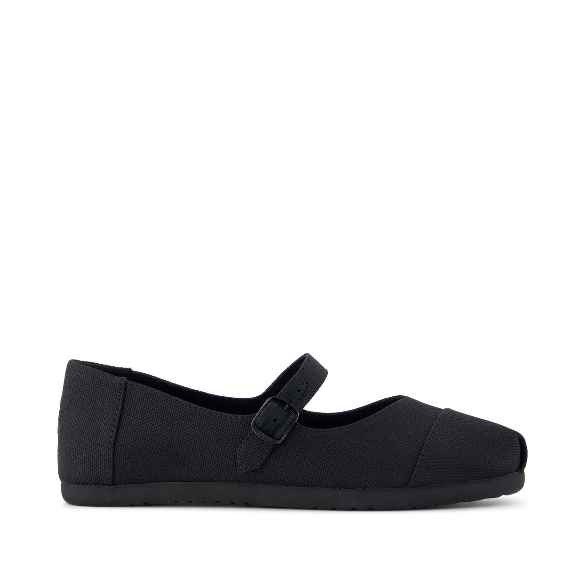 Alpargata Mary Jane - Black Canvas Side View