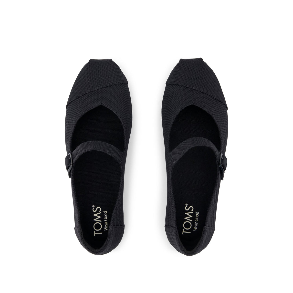Alpargata Mary Jane - Black Canvas Top View