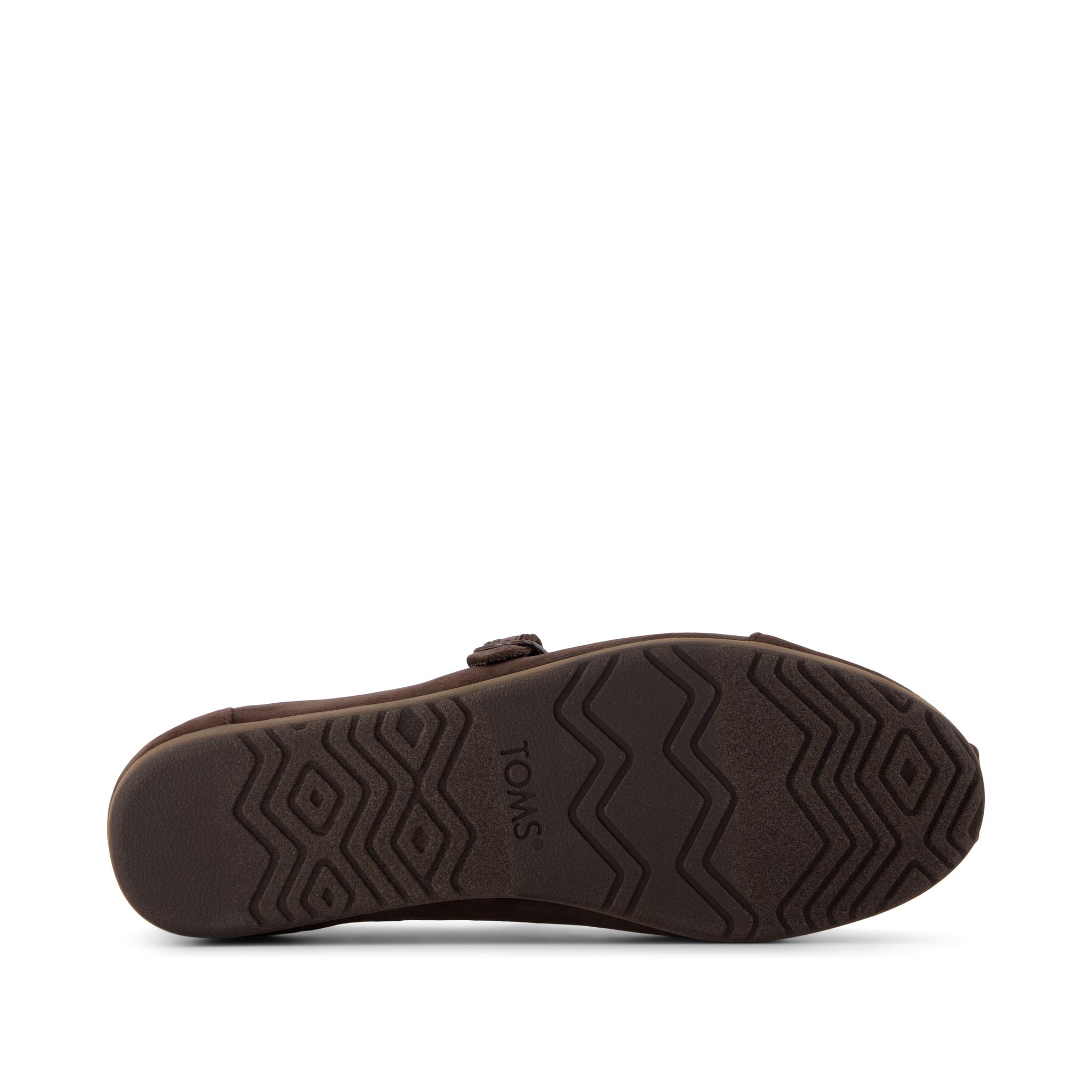Alpargata Mary Jane - Chocolate Brown Premium Velvet Bottom Sole View