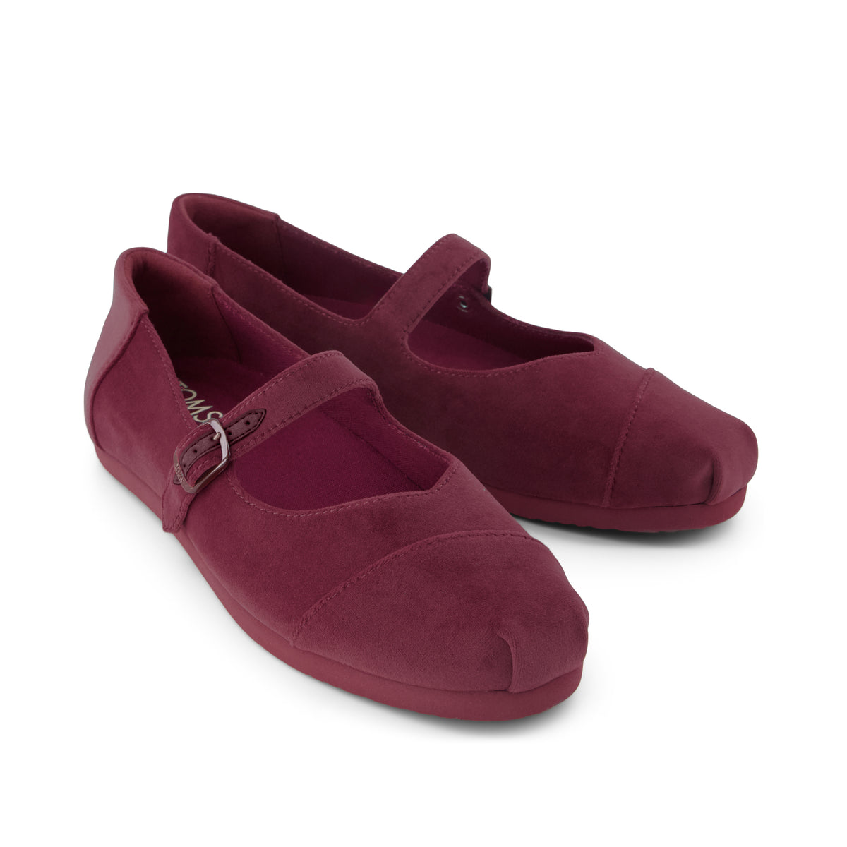 Alpargata Mary Jane - Dark Burgundy Premium Velvet Front View