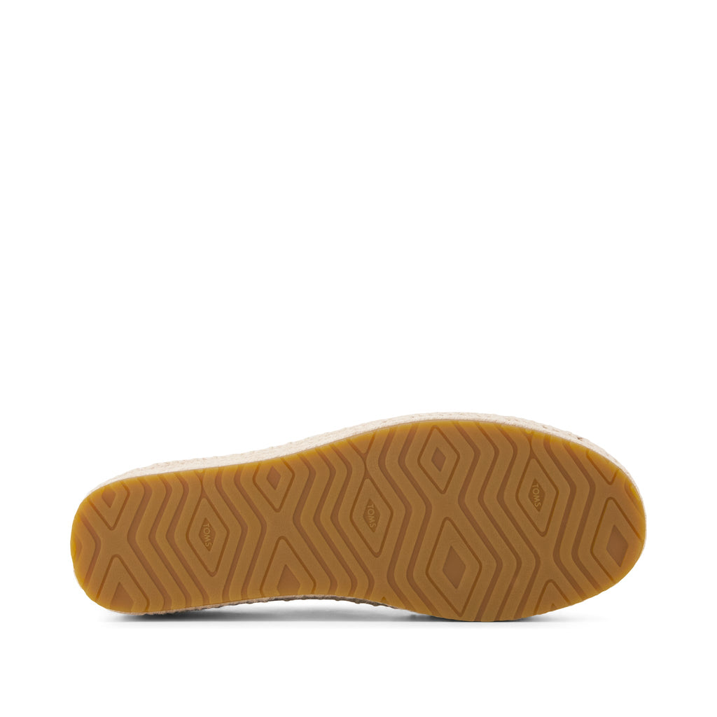 Valencia Lace-Up Platform Espadrille - Toffee Leopard Print Bottom Sole View