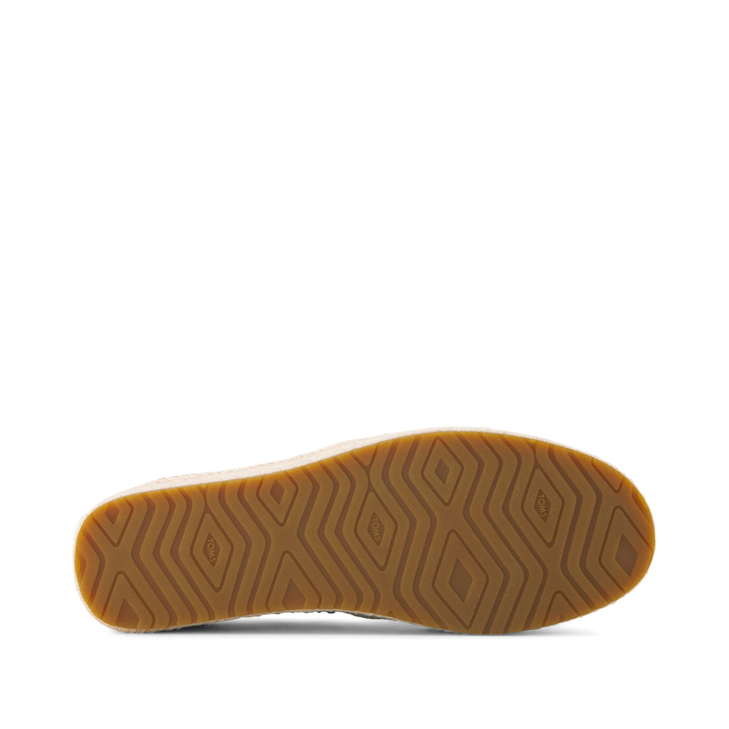 Valencia Platform Espadrille - Toffee Suede Bottom Sole View