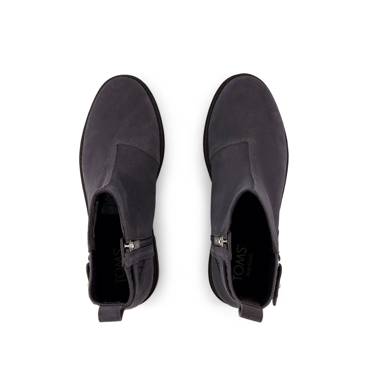 Astrid Boot - Water Repellent Forged Iron Suede Top View