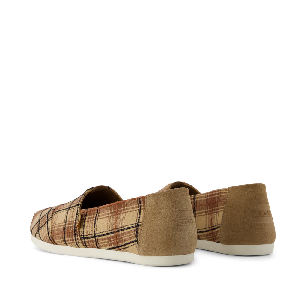 Alpargata Classic - Toffee Textured Plaid Back View