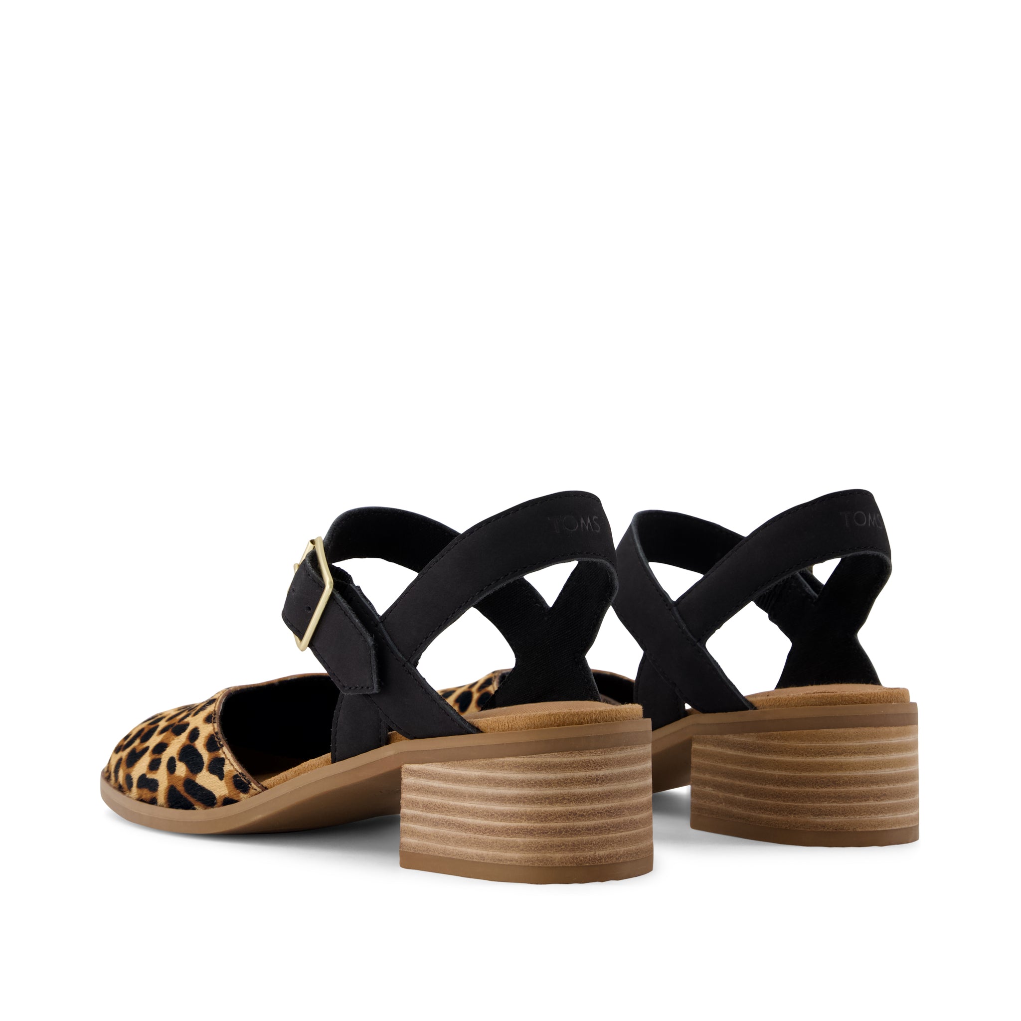Jaclyn Heel - Leopard Print Hair Back View