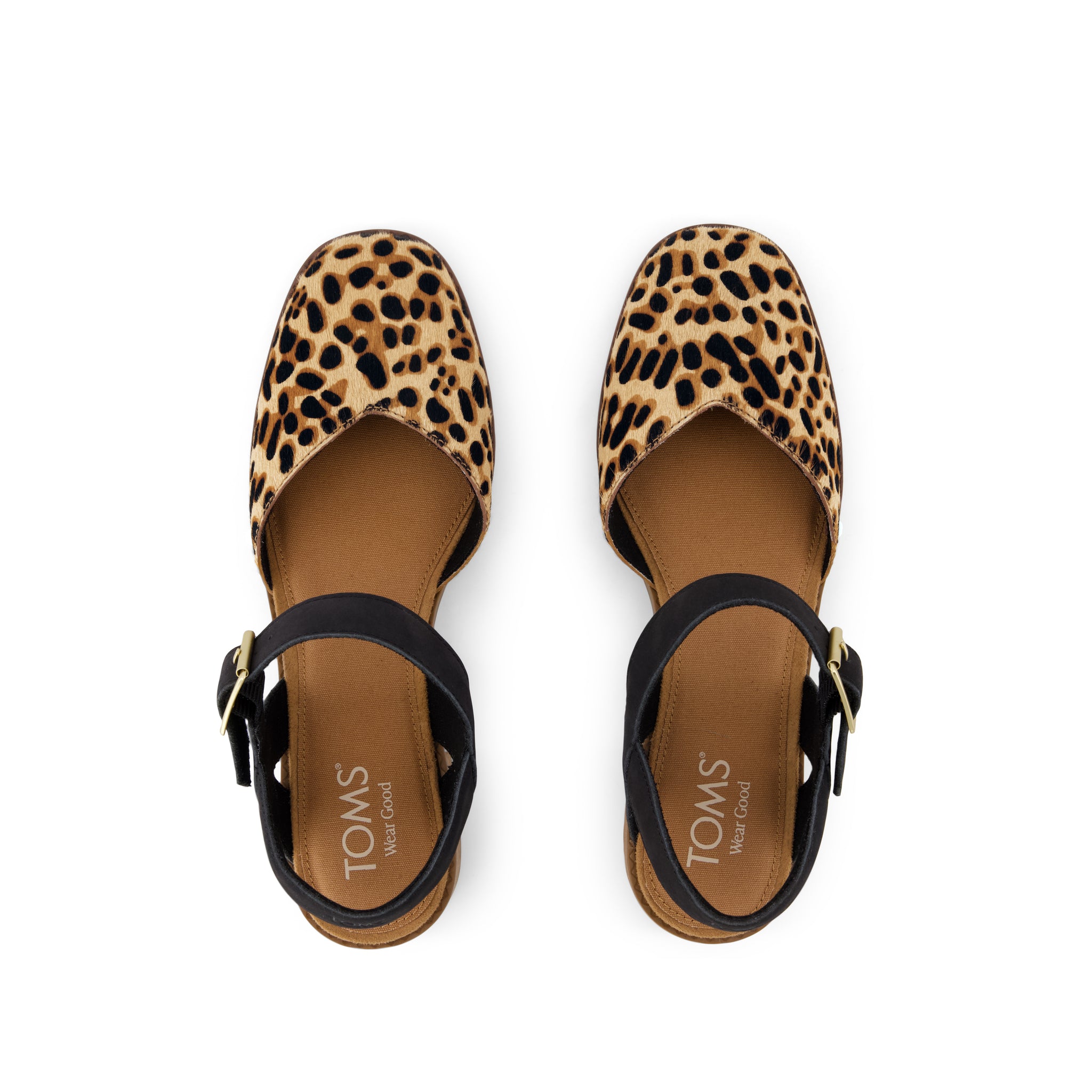 Jaclyn Heel - Leopard Print Hair Top View