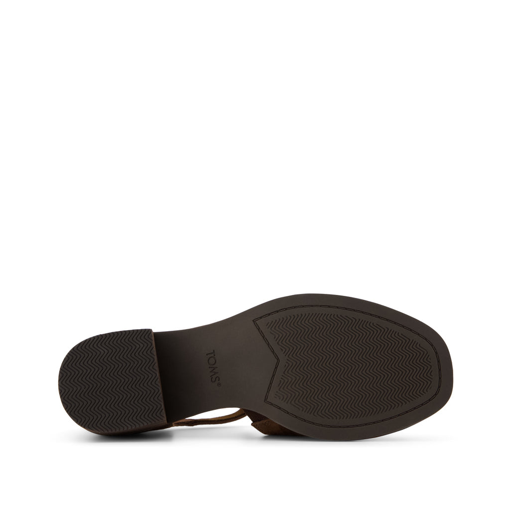 Ines Heel - Hot Cocoa Kid Suede Bottom Sole View