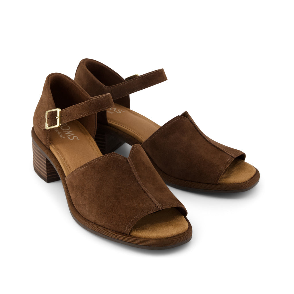 Ines Heel - Hot Cocoa Kid Suede Front View
